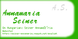 annamaria seiner business card